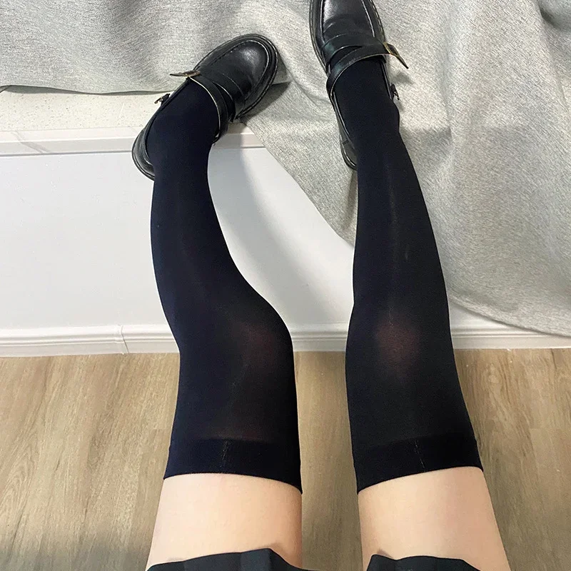 Over Knee Socks 1/2pairs Sweet Women Girs Sexy Nylon Calf Thigh High Stockings Legging JK Lolita Cosplay Tights
