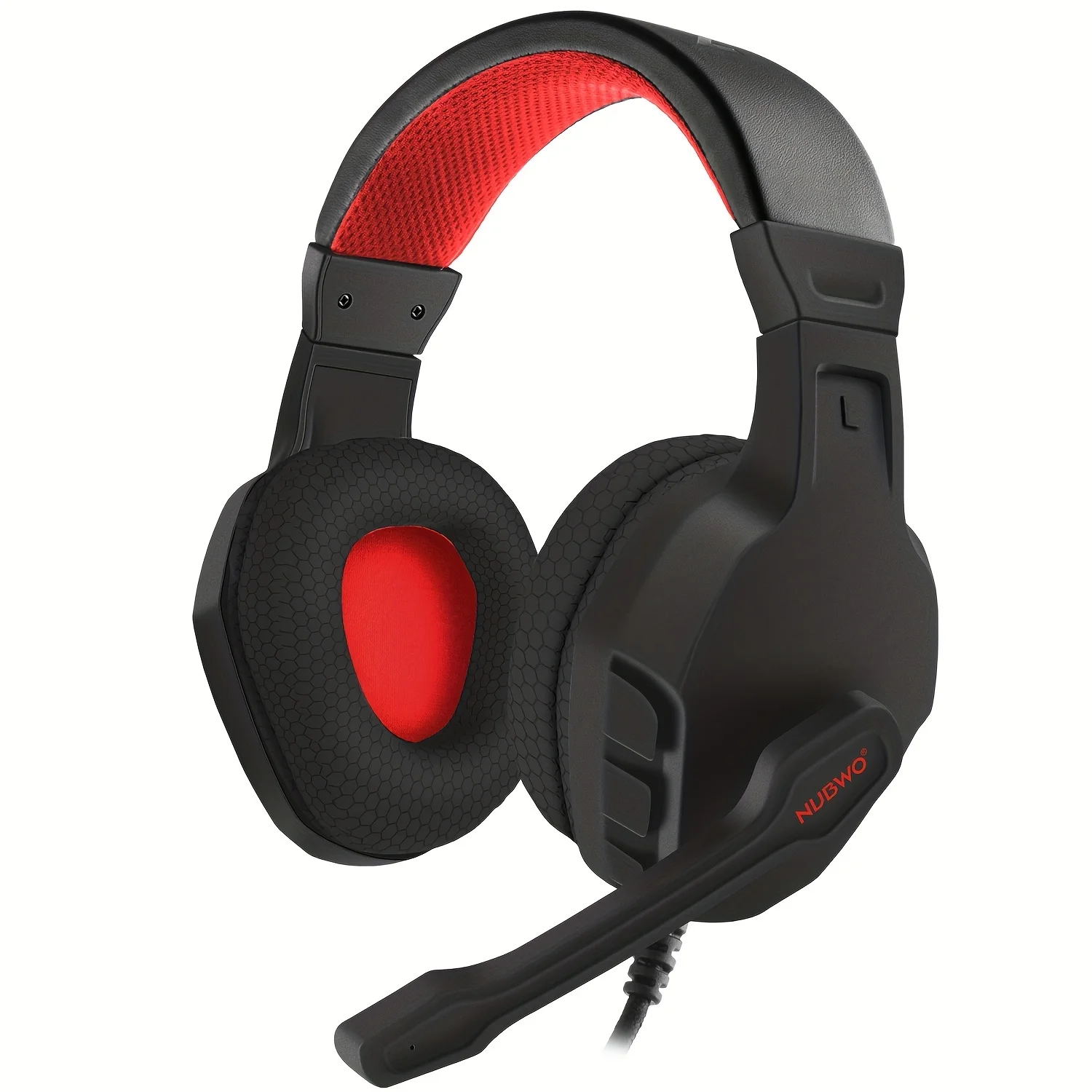 NUBWO U3 3.5mm Gaming Headset for PC, PS4, PS5, Laptop, Xbox One, Mac, IPad, Over Ear Volume Control with Mic Headphones