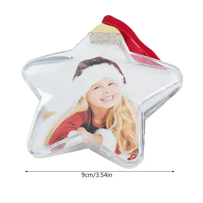 Christmas Photo Insert Ball Christmas Transparent Photo Ball Festive Personalize Gift X-mas Tree Hanging Decor Kids Gift christmas decorations