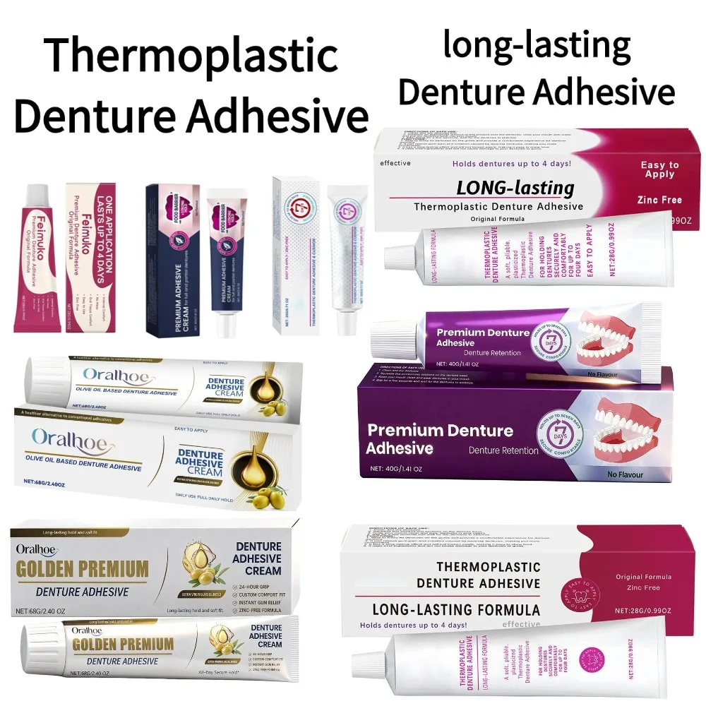 Long Lasting Thermoplastic Denture Adhesive for Oral Care