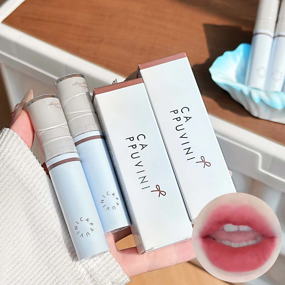 Hydrating Mirror Glossy Liquid Lipstick Reddish Brown Lip Tint_voghion.com