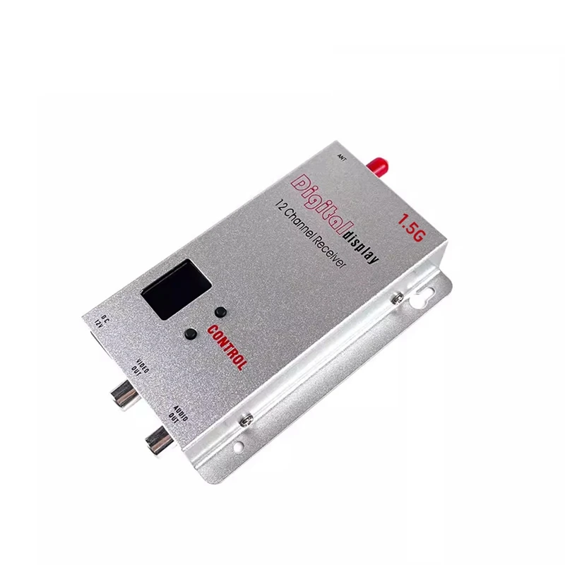 FPV 장거리 드론 비행기용 오디오 비디오 리시버, 1.5G, 1.5W, FPV VRX, 12CH, 1500MW