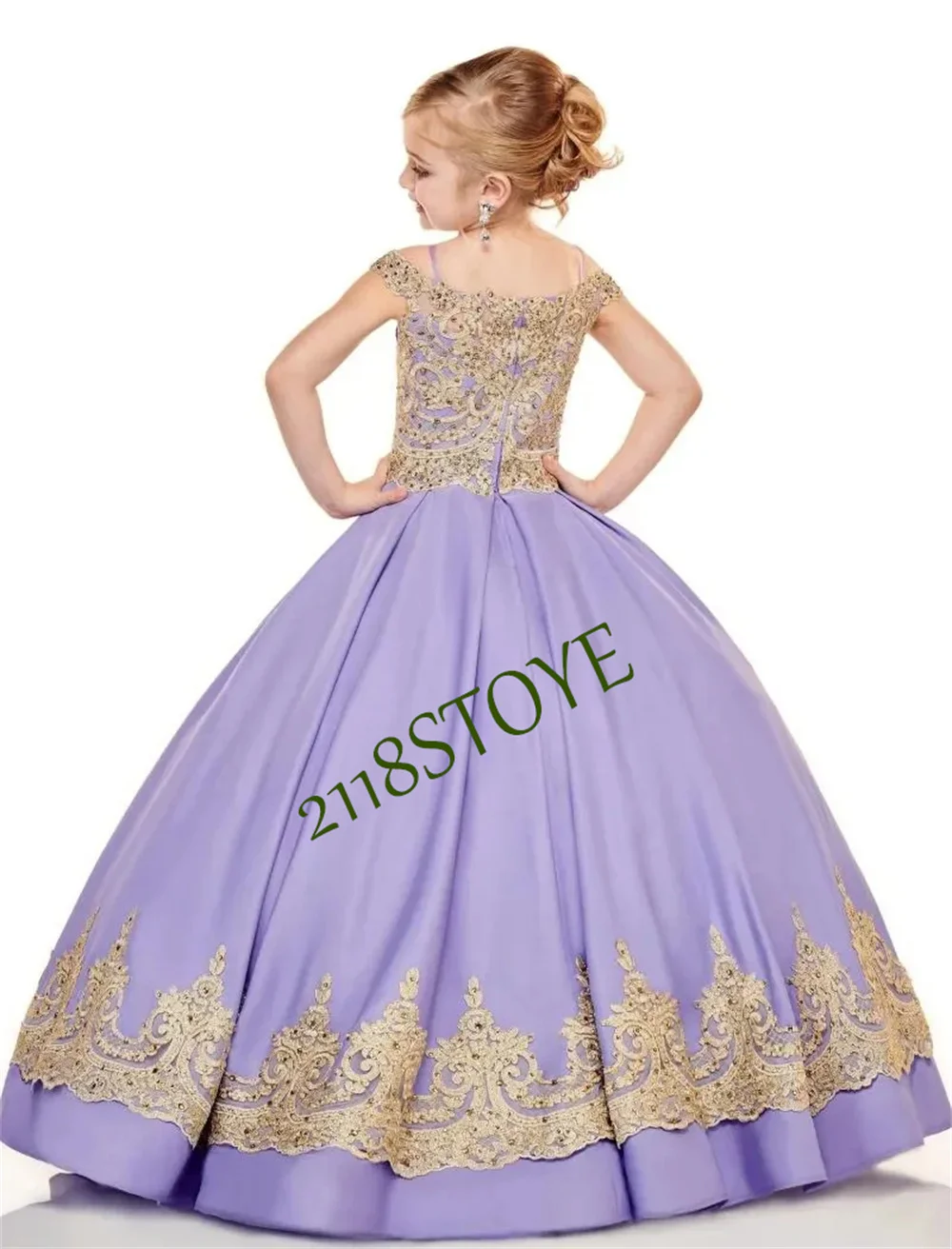 girl's-dresses-sweet-lilac-flower-girl-dress-for-wedding-champagne-lace-off-the-shoulder-ball-gown-long-birthday-party