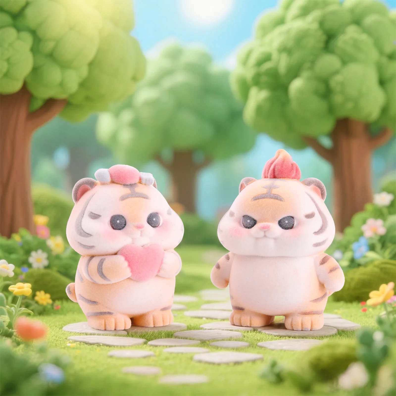 New Silly Tiger Cartoon Figurine Blind Box Trendy Desktop Decoration Toy Collectible Wholesale Handmade Customizable Gift