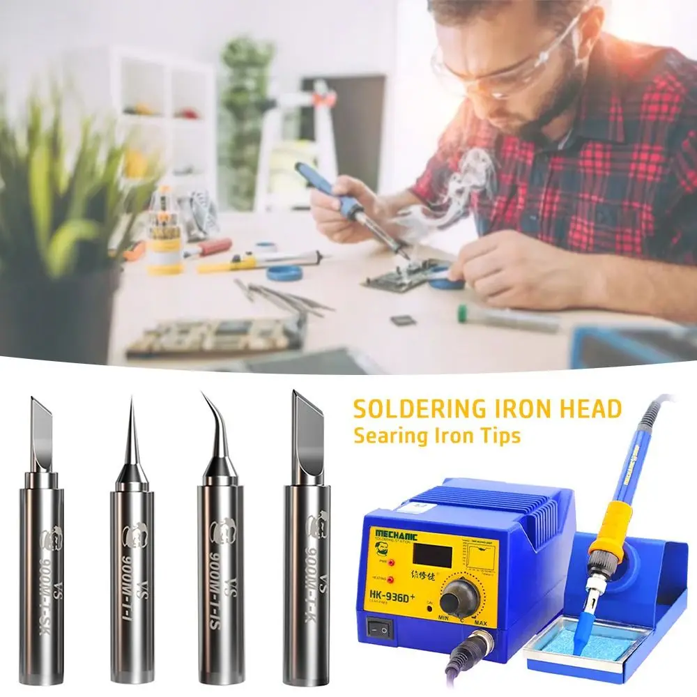 Silver Copper Soldering Iron Head Replacement Tips for Welding Stations