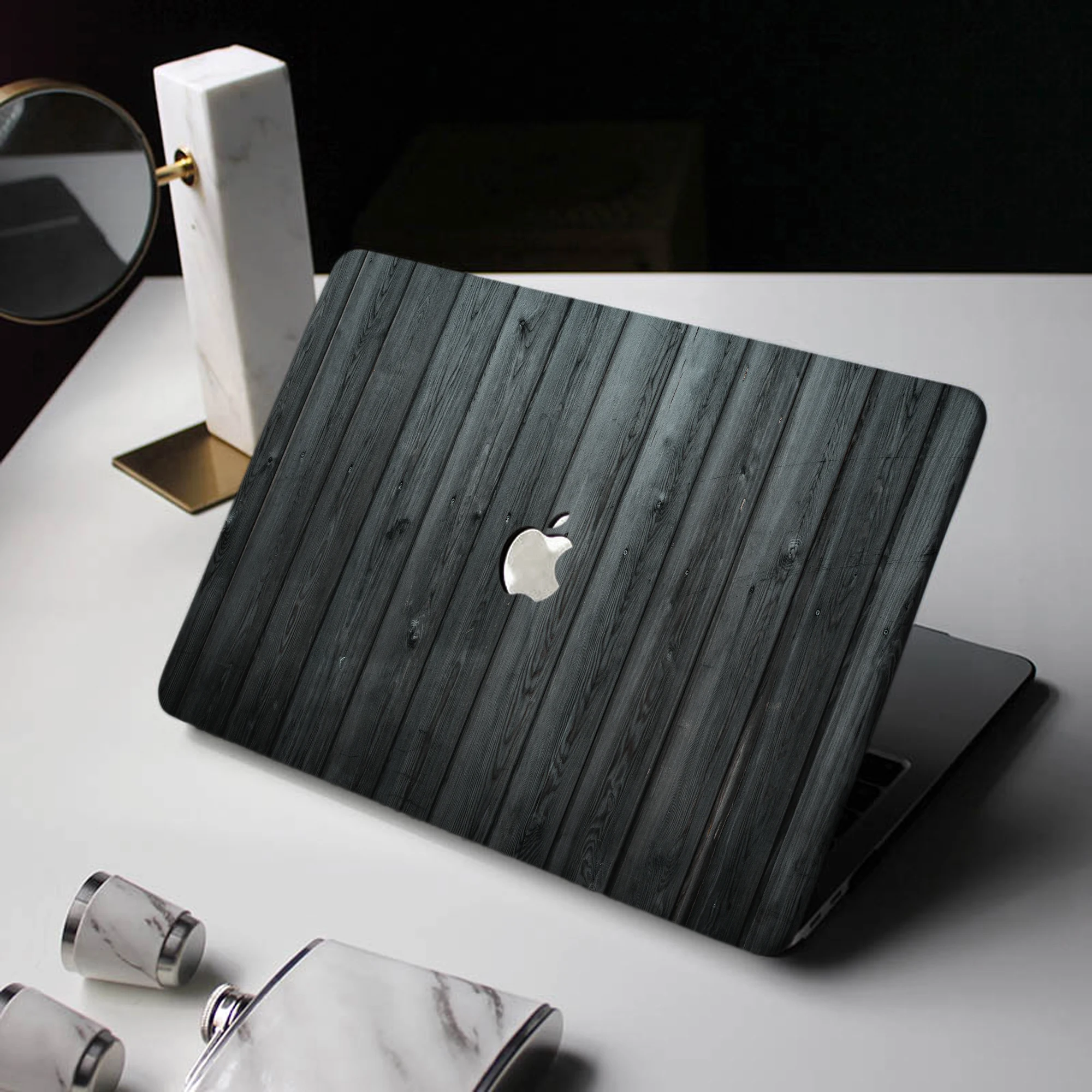 Caixa do Portátil do Teste Padrão da Grão de Madeira para Macbook Air 13 m2 2023 A2681 A2337 A2179 A2338 m1 Chip Pro A2289 Macbook A1466 a Versão Mais Recente - Imagem 4