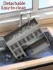 3 Tier Shelf No Drill Removable Steel Iron Shelf Wall Spice Rack Kitchen Organizer Household Items Spice Jars Hanging Organizers 6