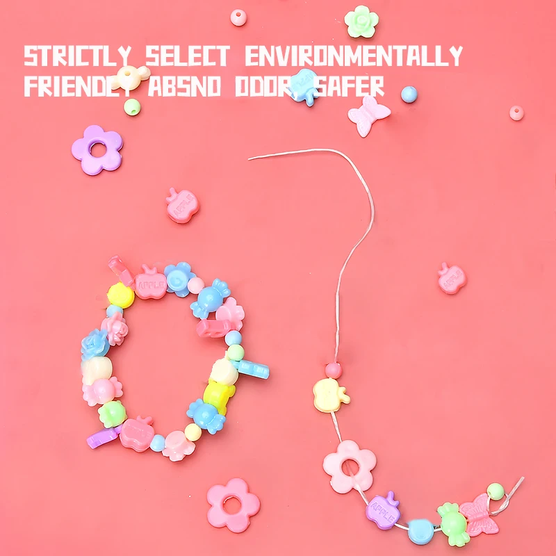 Handmade Beaded Jewelry Kit for Kids DIY Craft Toy