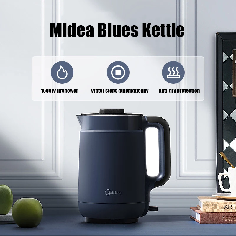 Midea Electric Kettle With Temperature Control Keep-Warm Function Household 1.5L Water Boiler Portable Electric Water Pot 220V 220v 110v 5 8l electric kettle thermopot 3 water dispenser hot water boiler drink water pump 24h auto keep warm sus pot