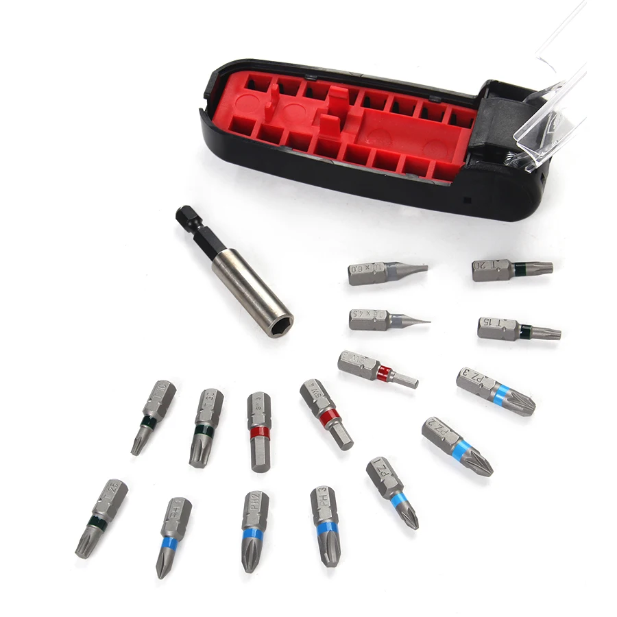 WIHA 16 PCS Short Shank Screwdriver Set with Slotted Phillips and Torx Bits  No-slip Multifunction Bit Set 90019C - AliExpress