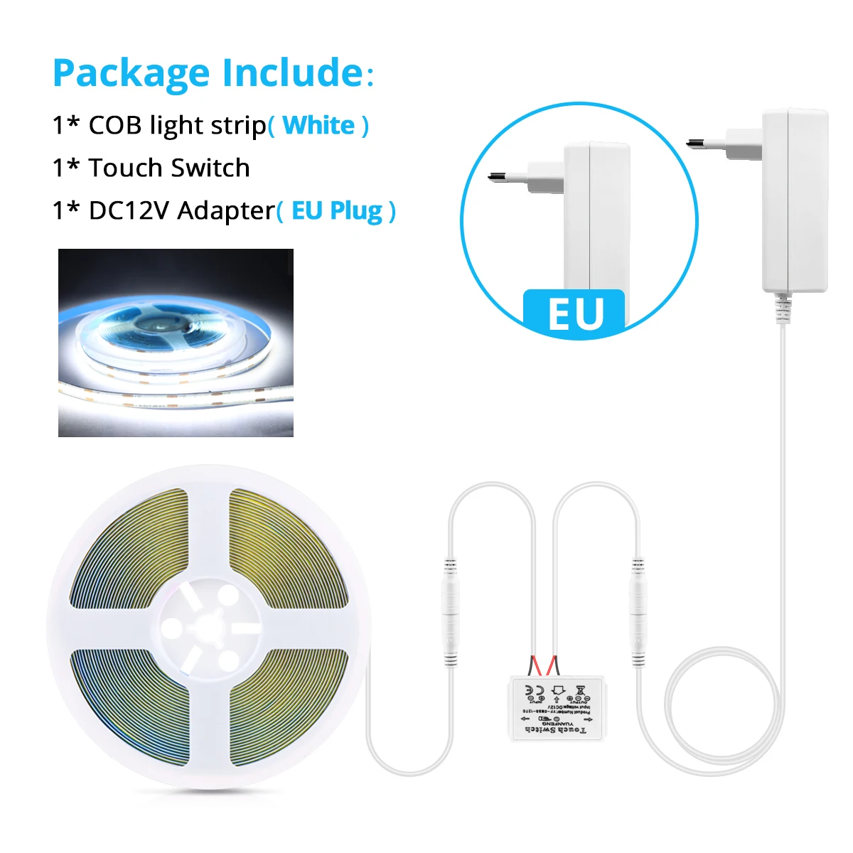 White EU Plug