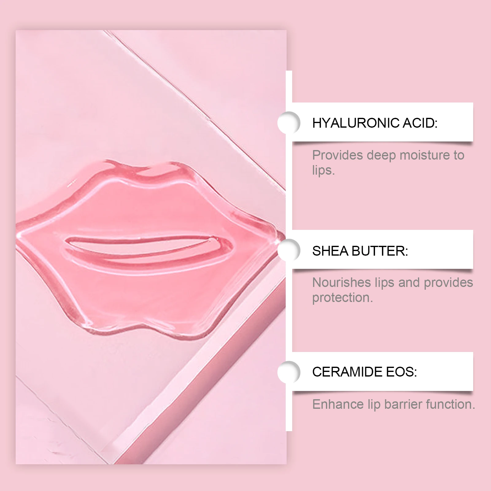 labial gel de colágeno, reparación hidratante, aclara las líneas de los labios, parches labiais, producto para el cuidado de la piel » labial gel de colágeno