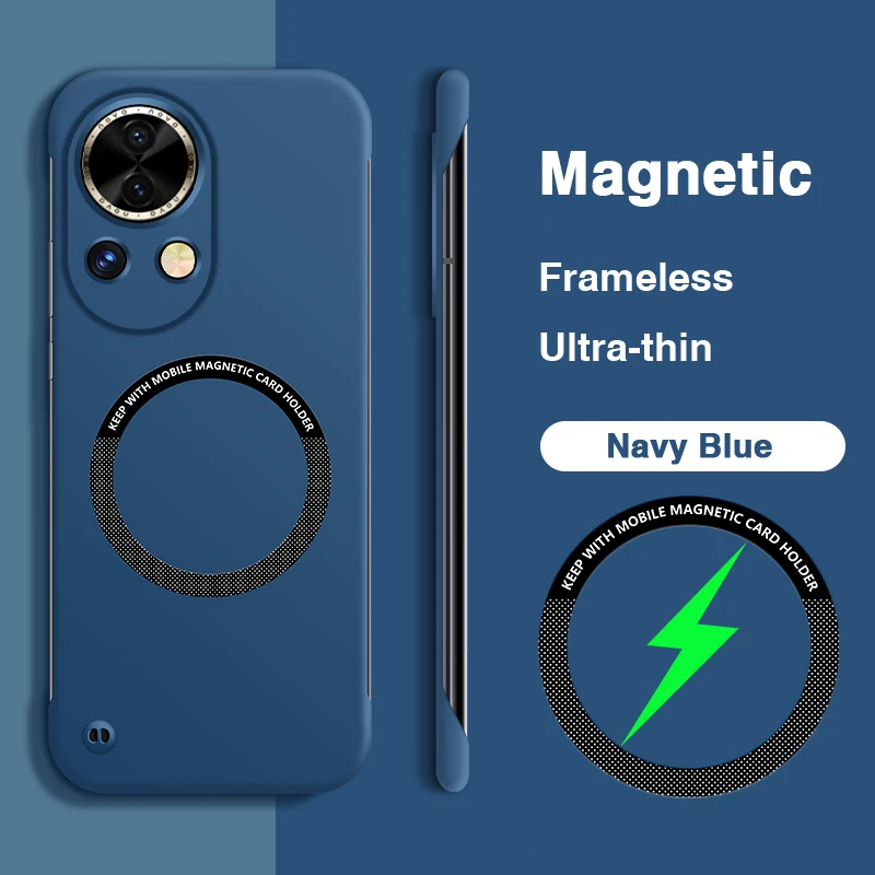 Sleek Magnetic Frameless Phone Case - Durable, Minimalist Design