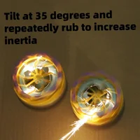 Fireworks Spinning Top,Firework Fingertip Gyro,Handheld Fireworks Gyroscope,Collision Sparks Light up Spinning Top Toy 2