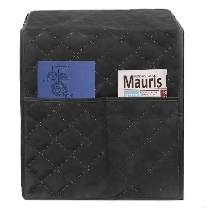 A3PA Coffee Maker Cover Dust Stain Resistant Coffee Machine Covers with Pockets Washable Kitchen Appliance Cover
