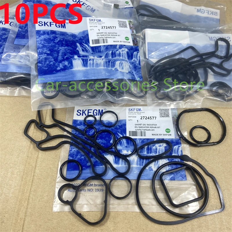 10Set Engine Oil Cooler Gasket Seal Set 2724577 For Chevrolet Aveo Trax ...