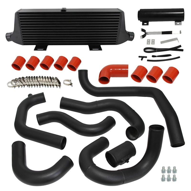 300-550Hp Bar & Plate Intercooler & Piping Kit E Serbatoio Di Troppopieno Adatto Per Subaru Impreza Wrx Sti 2002-2007 Ej20 Ej25