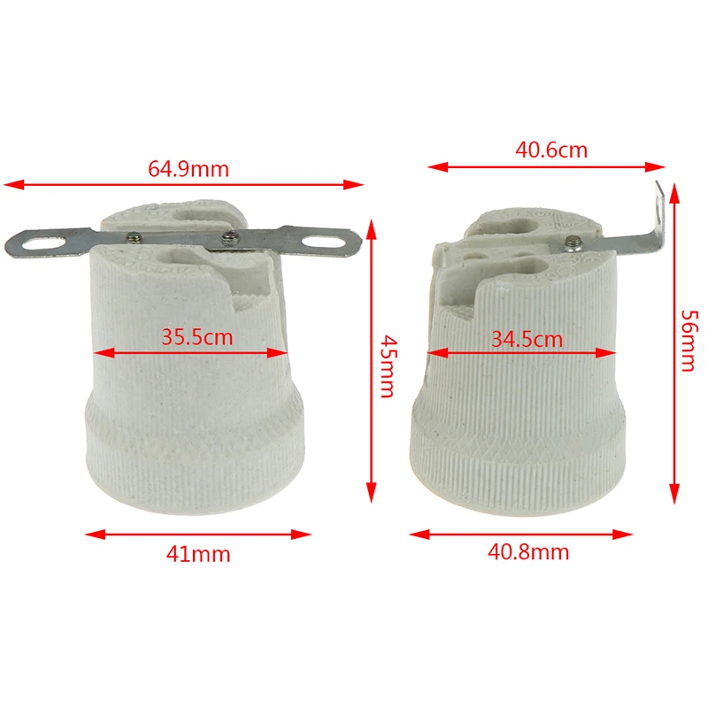 Lamp Base E27 Vintage Ceramic Edison Lamp Fittings Socket Base Holder Accessory Fixing Bracket Large Screw Cap lamp holder,lamp bulb holder,lamp base,diy lighting accessories