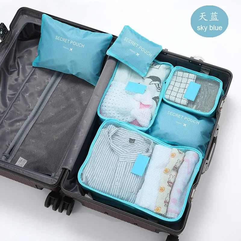 Portable Travel Organizer Storage Bag for Women - Compact Luggage Solution for Clothes and Shoes