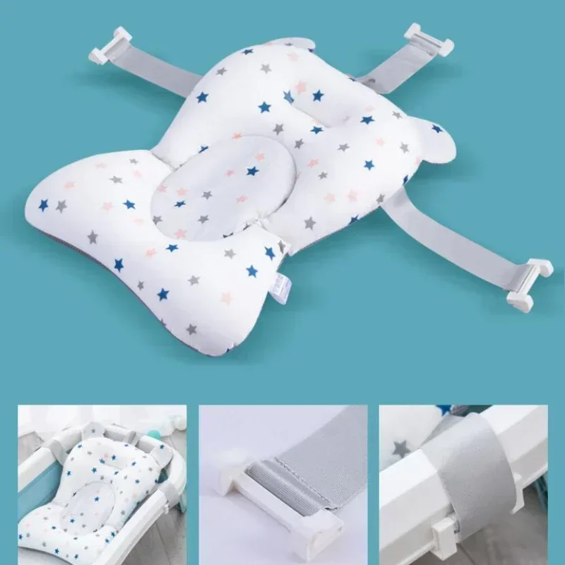 Baby Care Adjustable Infant Shower Bathtub Newborn Baby Bath Net Kids Safety Security Seat Support Toddler Bathing Cradle Bed