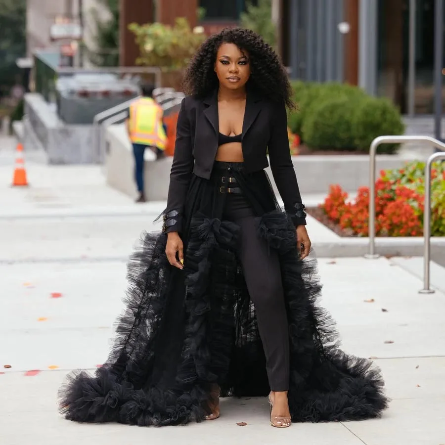 best-street-style-black-ruffled-women-over-wrap-tulle-skirts-2022-fashion-long-women-tulle-skirts-maxi-skirt-no-lining