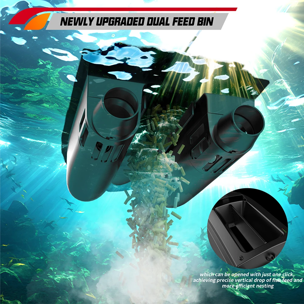 800m GPS Fishing Bait Boat 9 Fishing Grounds 180 Points Bait Boat 6.6lbs Loading Support Automatic Cruisel for Outoor Fishing