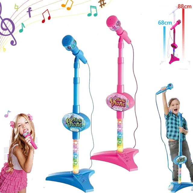 Kids Microphone with Stand Karaoke Song Music Instrument Toys