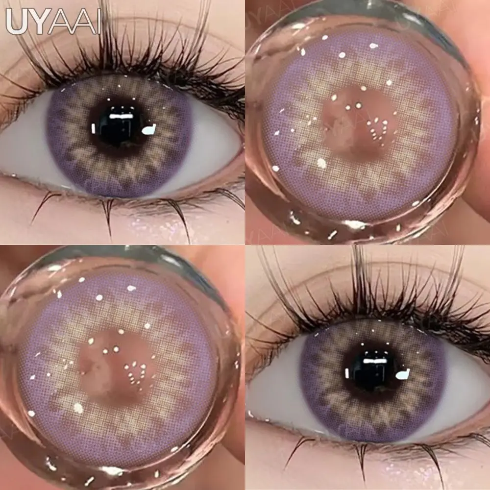 Vibrant Violet Fashion Contact Lenses - High Quality Soft Lenses for Eye-Catching Party Makeup