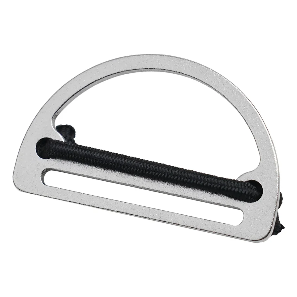 Scuba D Anello Peso Cintura Fermacorda e ganci Cursore Keeper Con D-Ring Imbracatura Fermo Tappo Fibbia Argento Per Tessura Immersioni Sport  18