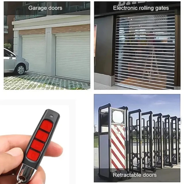 433MHZ 433.92mhz Remote Control Garage Gate Door Opener Remote Control Duplicator Clone Learning Rolling Code Car Key 433MHZ 433 4