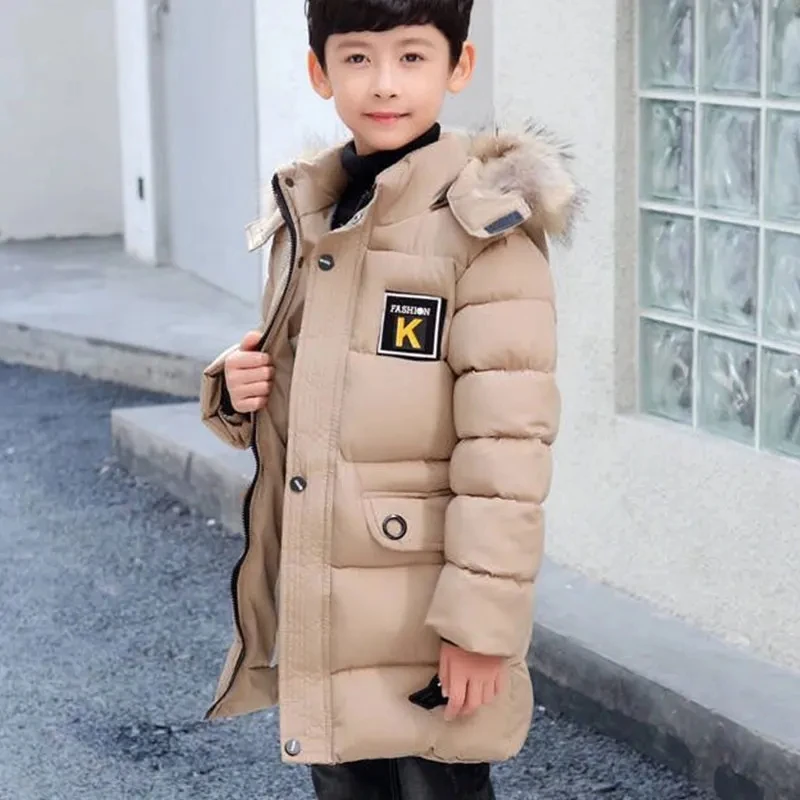 New Kid Winter Jacket A Boy Park 12 Children's Clothing 13 Baby 14 Outerwear 15 Coats 9 Thick Cotton Thickening -30 Degrees