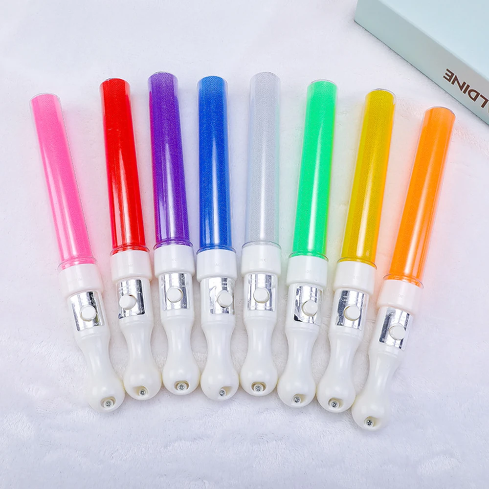 Multi Color Light Sticks Battery Powered LED Flashing Fluorescent Rod Wedding Party Supplies Camping Concerts Decor Props
