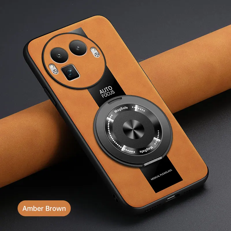 Leather Case with 360° Stand and Shockproof Protection - Anti-fall Design