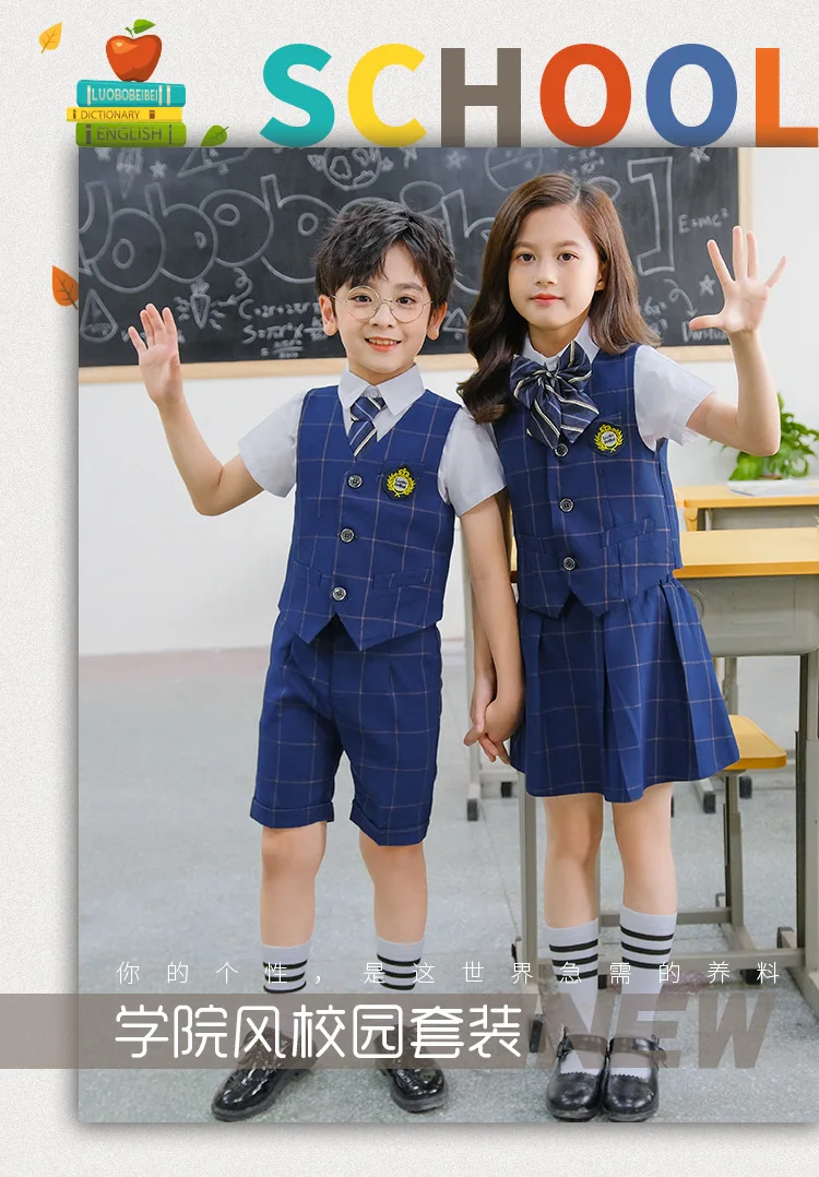 Летняя школьная форма для мальчиков и девочек | AliExpress