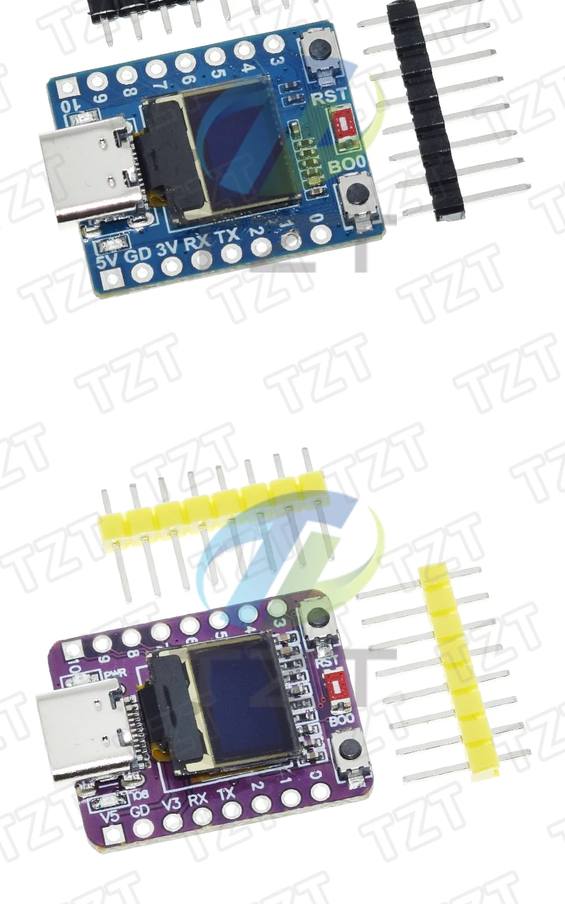 1/2/5PCS ESP32-C3 OLED-Entwicklungsboard mit 0,42 Zoll OLED-Modul Wifi+Bluetooth ESP32-Entwicklungsboard – Detail 10