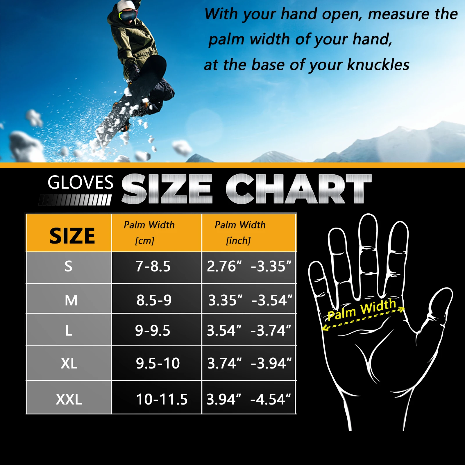 MOREOK Winter Gloves 3M Thinsulate Warm Gloves Anti-slip Mitten Touchscreen Bike Cycling Glove for Driving,Skiing,Running,Hiking 6