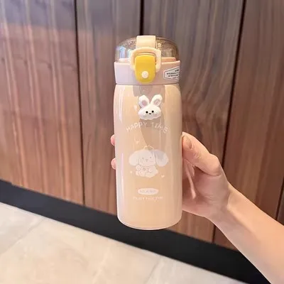 Kawaii Cat Bear Thermos Bottle For Kids Girl Coffee Thermal Cup For Hot  Cold Drinks Water Tea Milk Stainless Steel Portable Cup - AliExpress