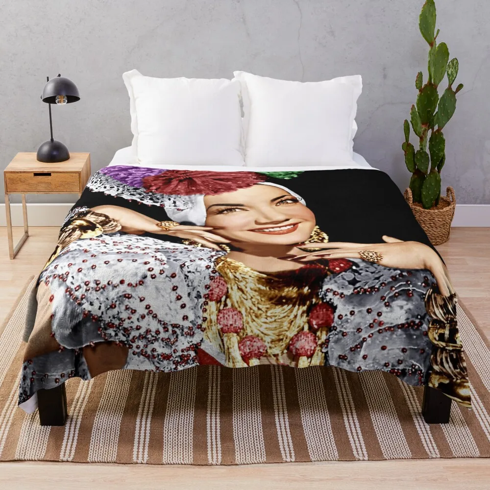 

Carmen Miranda Throw Blanket Personalized Gift Vintage Multi-Purpose Blankets