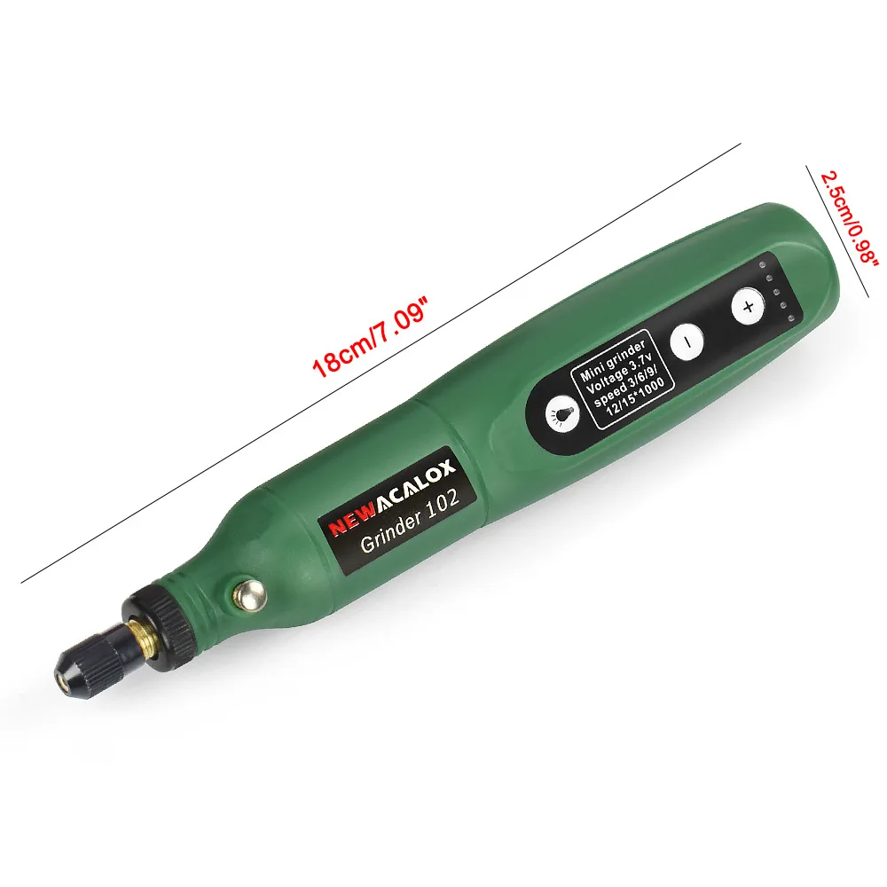 USB 충전식 전기 연마기 세트, 조각 펜, 밀링 연마용 5 단계 속도 조절 회전 도구 키트