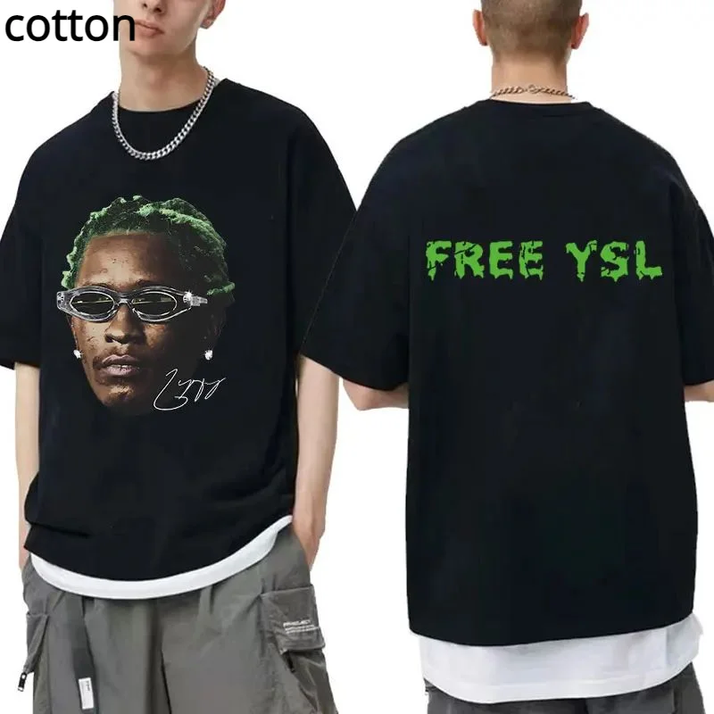 

Rapper Young Thug Green Rare Graphic Tee Shirt Male Hip Hop Retro Short Sleeve T-shirts Men Women 100% Cotton Oversized T Shirt