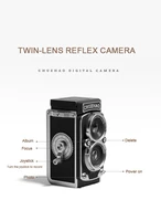 CHUZHAO M1 Retro CCD Dual Reflex Digital Camera High-definition Mini Camera Portable Camera With Manual Joystick 1080p Video - Image 5