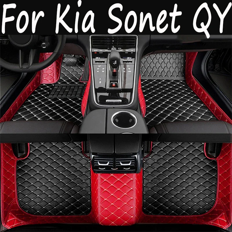 

Автомобильные коврики для Kia Sonet QY 2020 2021 2022 2023 2024 5saet, водонепроницаемые коврики, автомобильные матовые коврики, автомобильные аксессуары