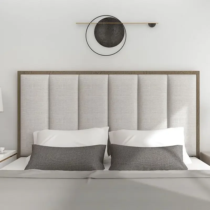 Bed Headboard Wood Wall Panels Modern Home Decoration Cabecero Cama 135 Headboards Head Board Self Adhesive Wallpaper