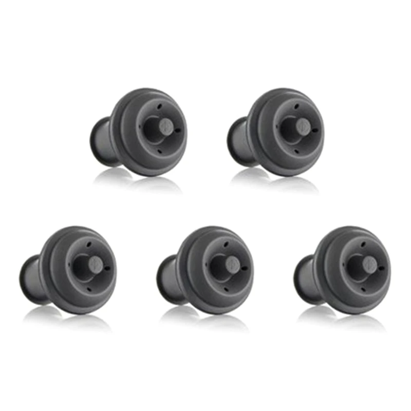 5 /10 Pcs Leak-Free Wine Stopper Preserver Home Vacuum Wine Saver Pump Silicone Bottle Stopper Sealed Bottle Topper Q1FD Wine Stopper Wine Stoppers