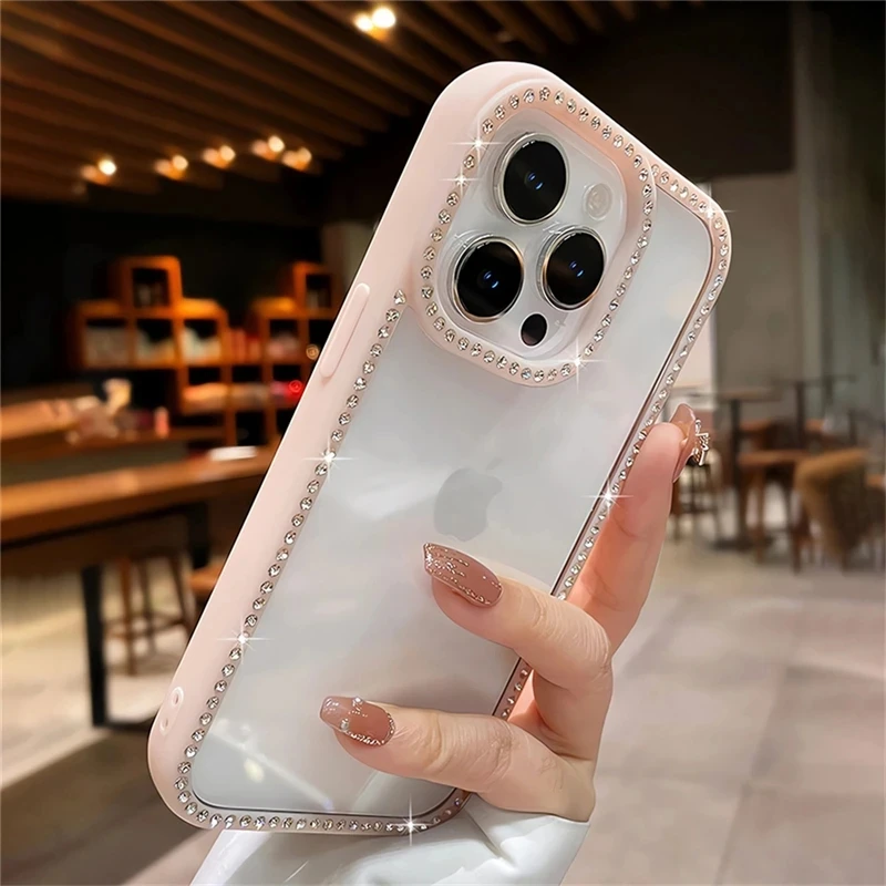 Luxury Bling Rhinestone Diamond Phone Case with Air Shockproof Cover