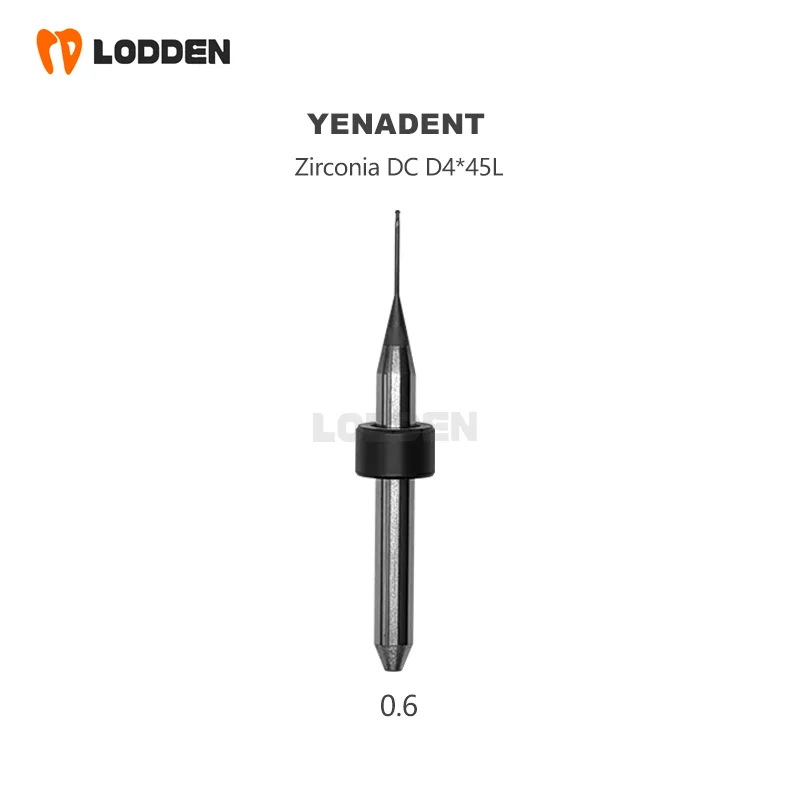 Yenadent Dental Lab Fräs bohrer für Lithium di silikat Zirkon oxid pmma Metall d4 dc nc Beschichtung Zahnmedizin Materialien Schleif bohrer – Detail 4