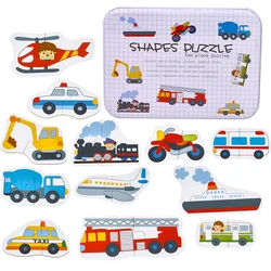 Montessori Educational Wooden 3D Puzzle Game (Transportation - S)