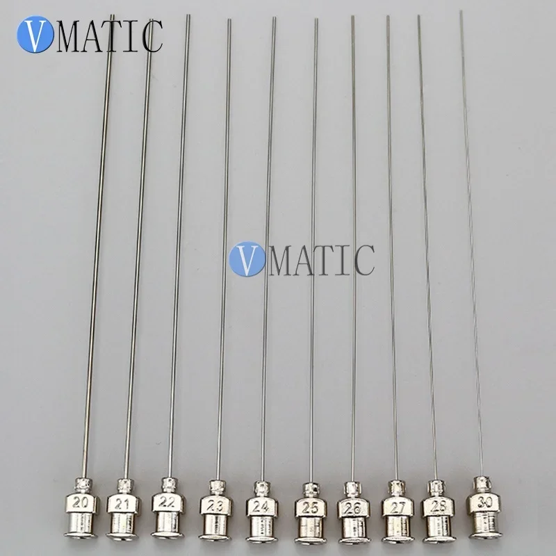 Precision All Metal Tips Tube Length 10cm 100mm Blunt Stainless Steel 10Pcs Dispensing Needles Syringe Needle Tips