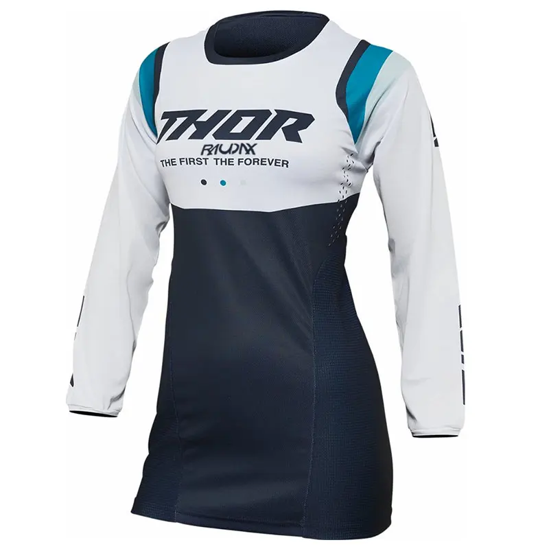 Woman's Motocross Jersey Mtb Downhill Jeresy Mountain Bike Maillot Ciclismo Quick Dry Bike Jersey THOR RAUDAX Woman Jerseys