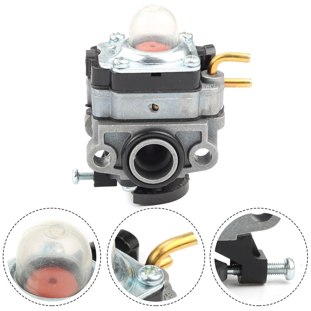 Replacement Carburetor For Homelite UT33650 String Trimmer - Includes Gasket & Primer Bulbs